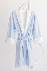 Blue Stripe Bathrobe