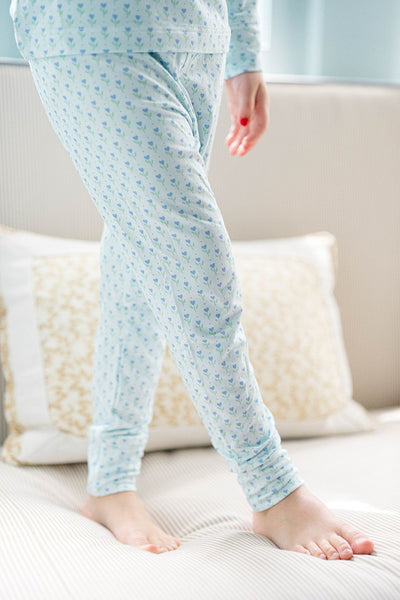 BB's Periwinkle Tulips 2 Piece Pajama Set