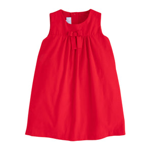 Pleated Bow Jumper- Red Cord (18M)