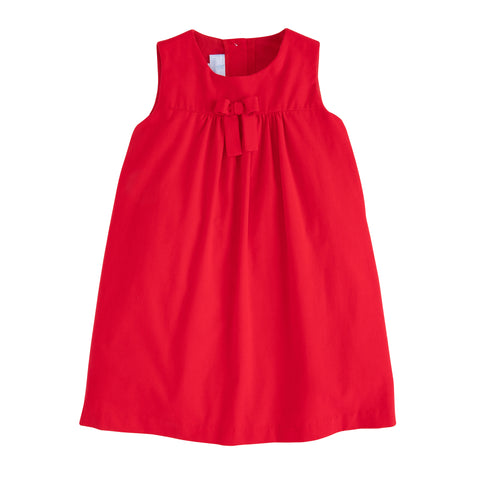 Pleated Bow Jumper- Red Cord