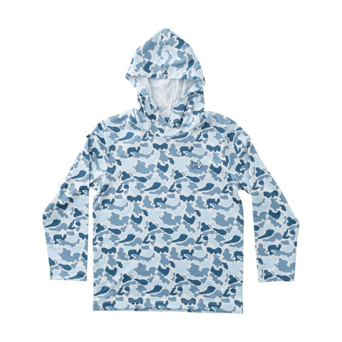 Pro Performance Hoodie T-shirt- Blue Break Point Camo