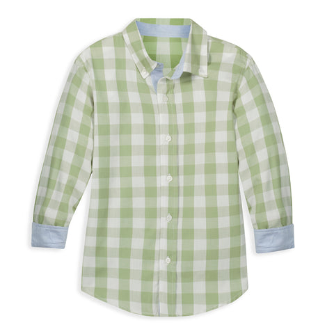 Chapman Buttondown - Sage Check