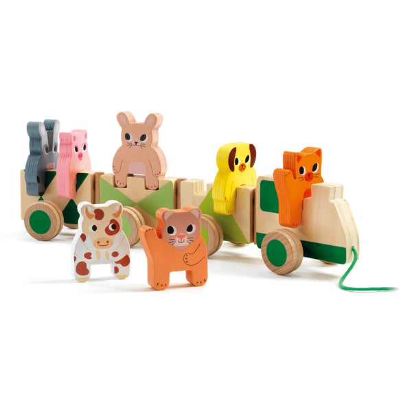 Trainimo Farm Wooden Pull Along Toy