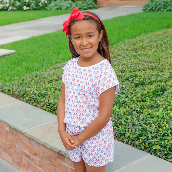 Emery Short PJ Set - Stars, Stripes & Bows