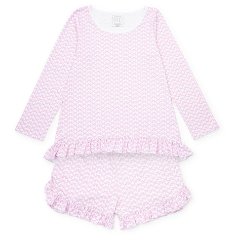 Rorie Short PJ Set - Pink Bows