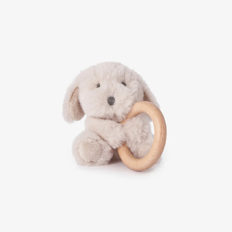 Puppy Wooden Ring Rattle