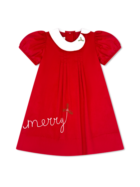 Eloise Merry Dress - High Point Red Corduroy