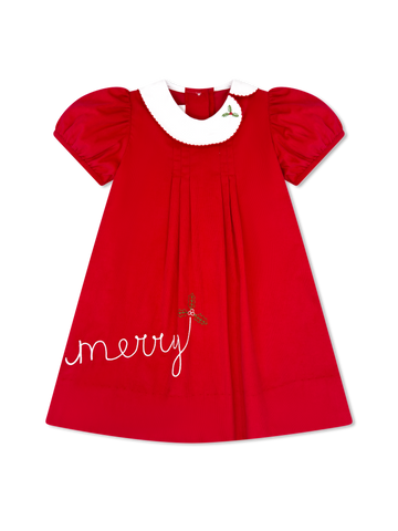 Eloise Merry Dress - High Point Red Corduroy