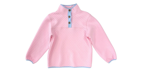 Quilted Pullover - Light Pink