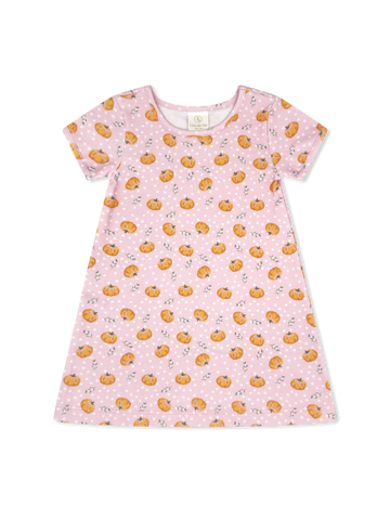 Pink Pumpkin Patch Delight Knit Dress (4T)