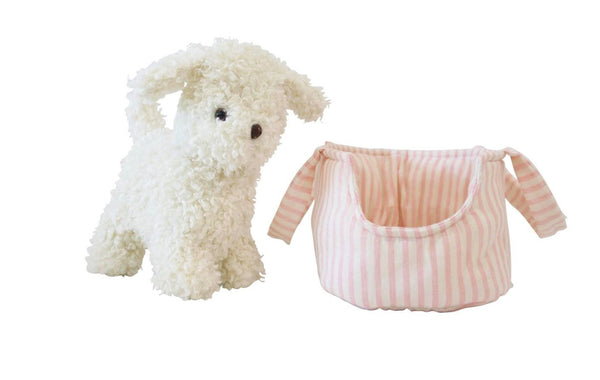 Marshmallow the Puppy & Carrier