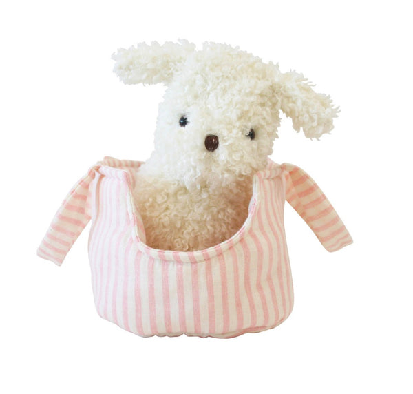 Marshmallow the Puppy & Carrier