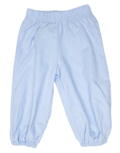 Blue Corduroy Straight Pants