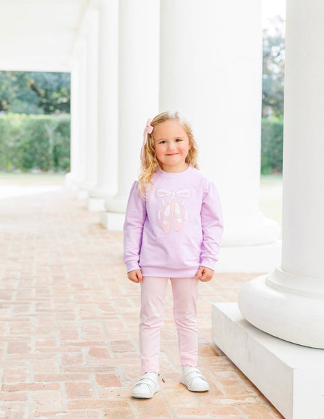 French Terry Pullover- Ballet Shoes