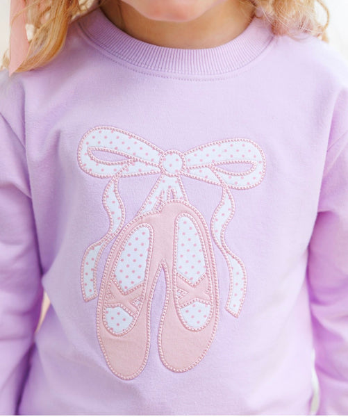 French Terry Pullover- Ballet Shoes
