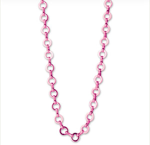 Pink Necklace Charm Necklace