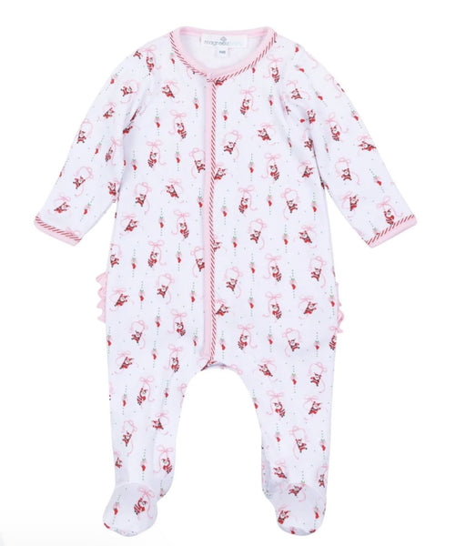 Jolly Ribbons Ruffle Footie