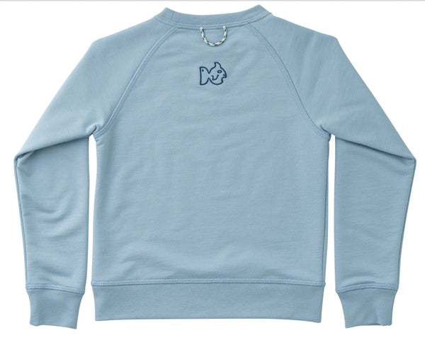 Crew Control Sweatshirt- Ash Blue