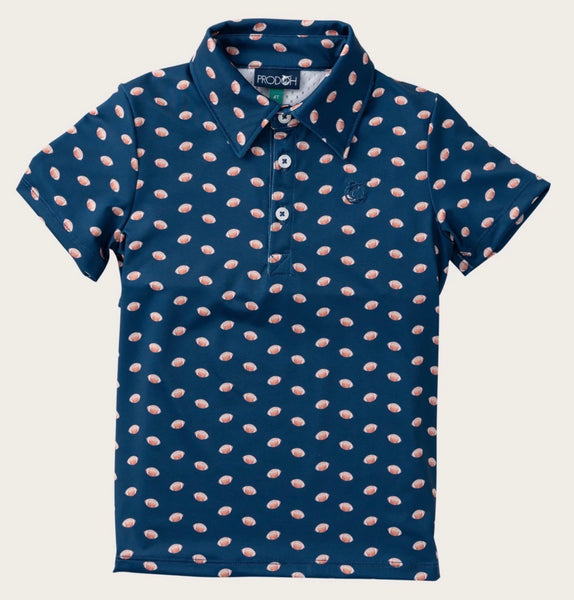 Performance Polo-Football Print