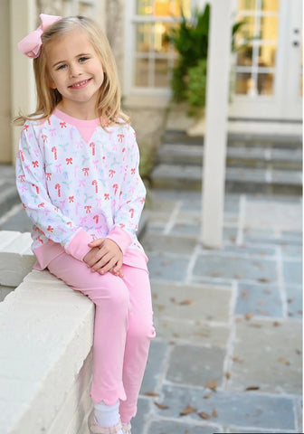Light Pink Scallop Leggings (3T)