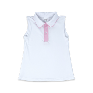 Gabby Shirt - Pink Trim (9-10Y)