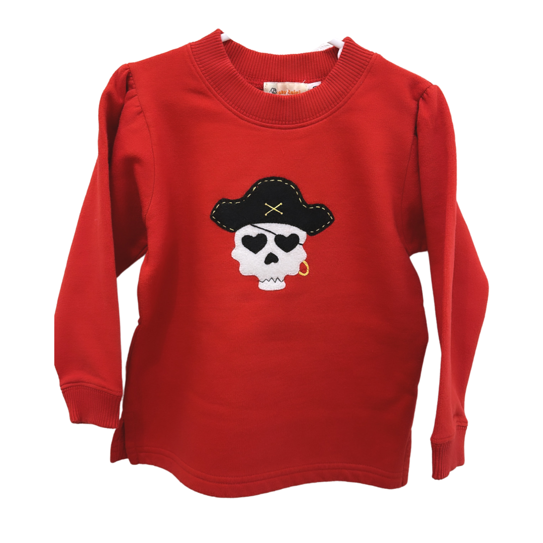 Red Pirate Girl Sweatshirt