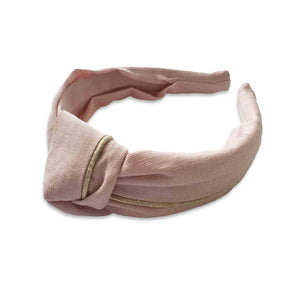 Baby Pink Linen Headband