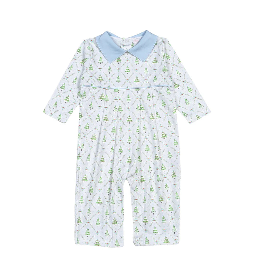 Holly Night Boy Pima Romper (6-9M)
