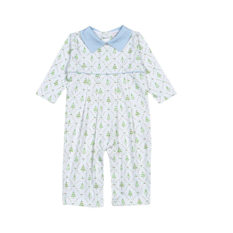 Holly Night Boy Pima Romper (6-9M)