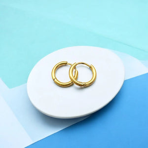 Tiny Hoop Earring- Gold