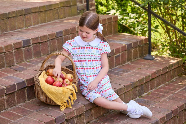 Short Sleeve Evelyn Dress - Apples Days