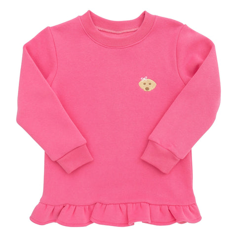 Ruffle Pullover Sweatshirt - Dog