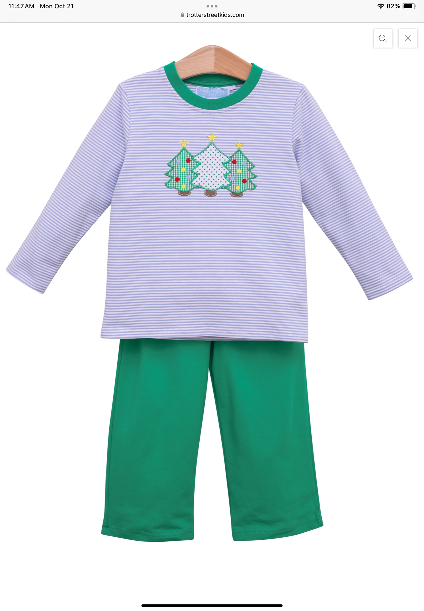 Christmas Tree Pants Set