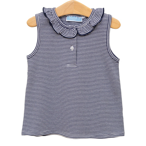 Nora Tank-Navy Stripe