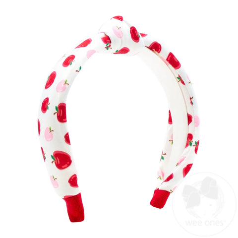 Apple Print Knot Headband