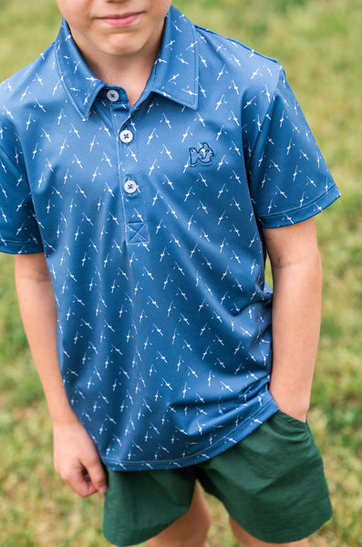 Pro Performance Polo- Fishing Rod Print