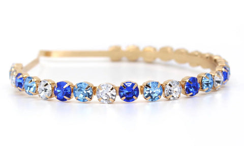 Blue Jewel Headband