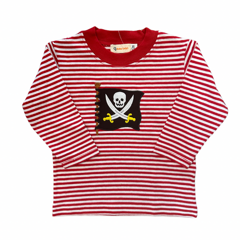 Thin Red Stripe L/S Pirate Flag Tee