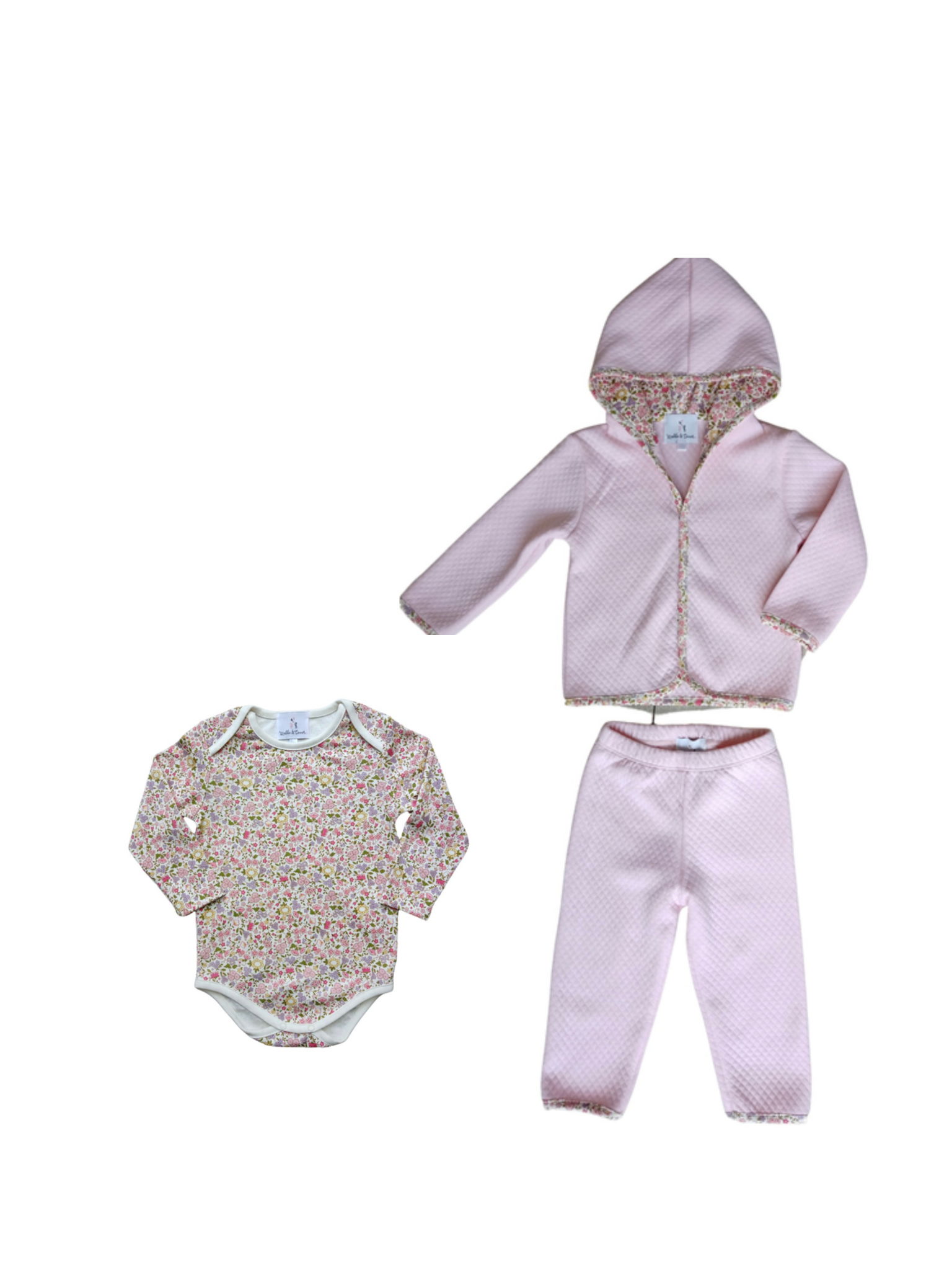 Pink Quilted Emma Set