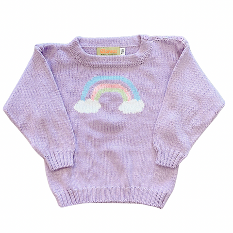 Lavender Rainbow Sweater