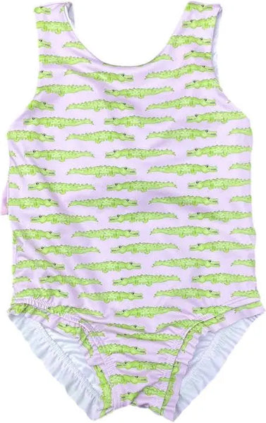 Lottie Bow Suit with Alligators