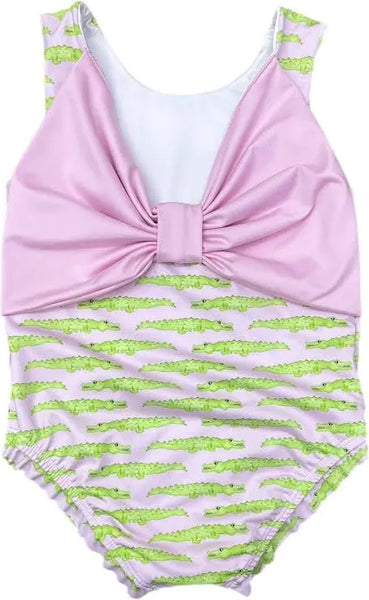 Lottie Bow Suit with Alligators