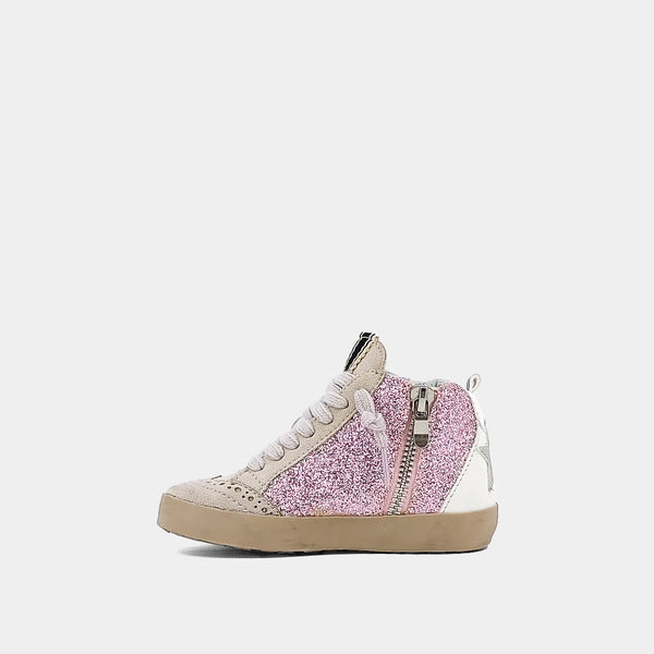 Pink Glitter Riley Sneaker