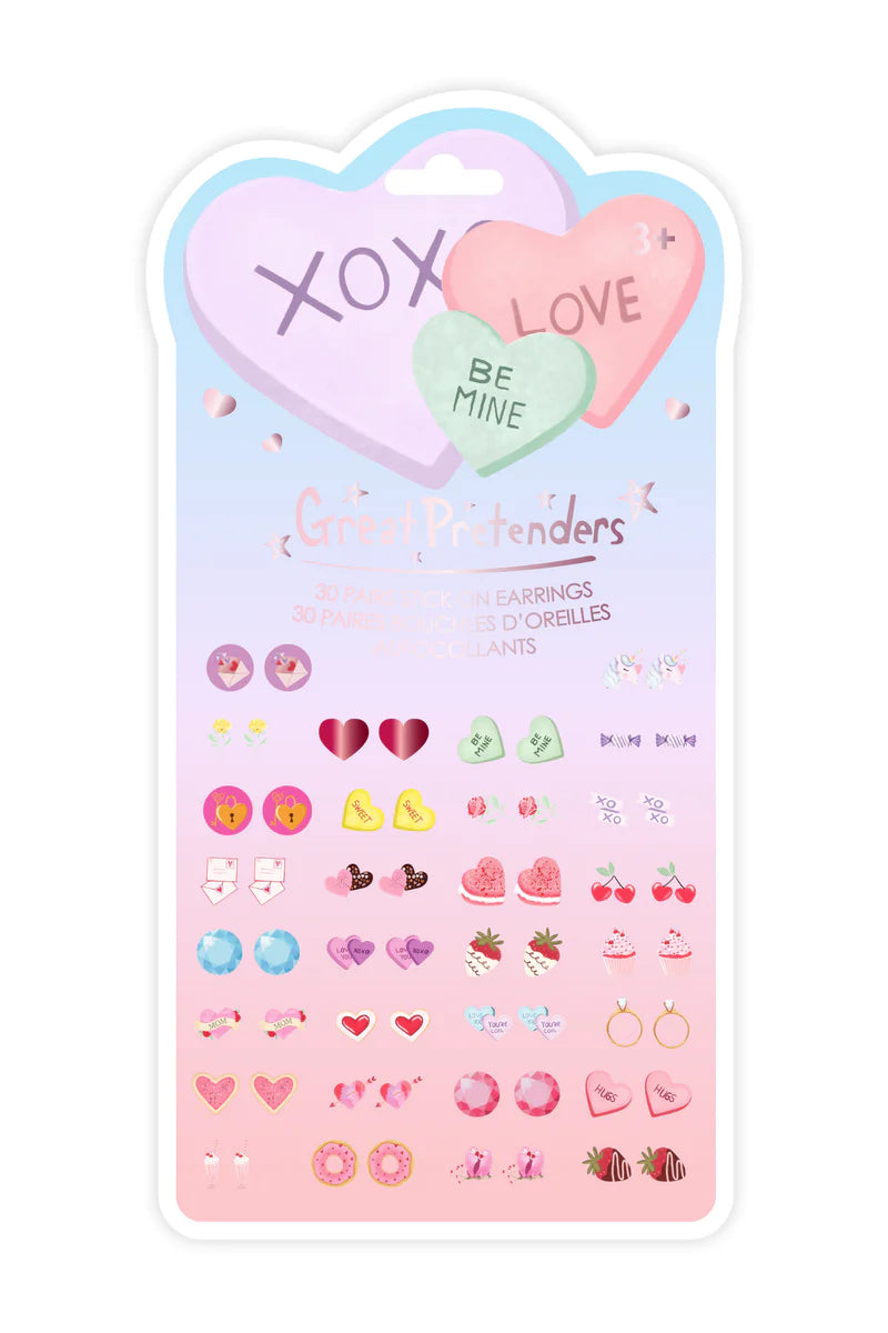 Candy Heart Sticker Earrings