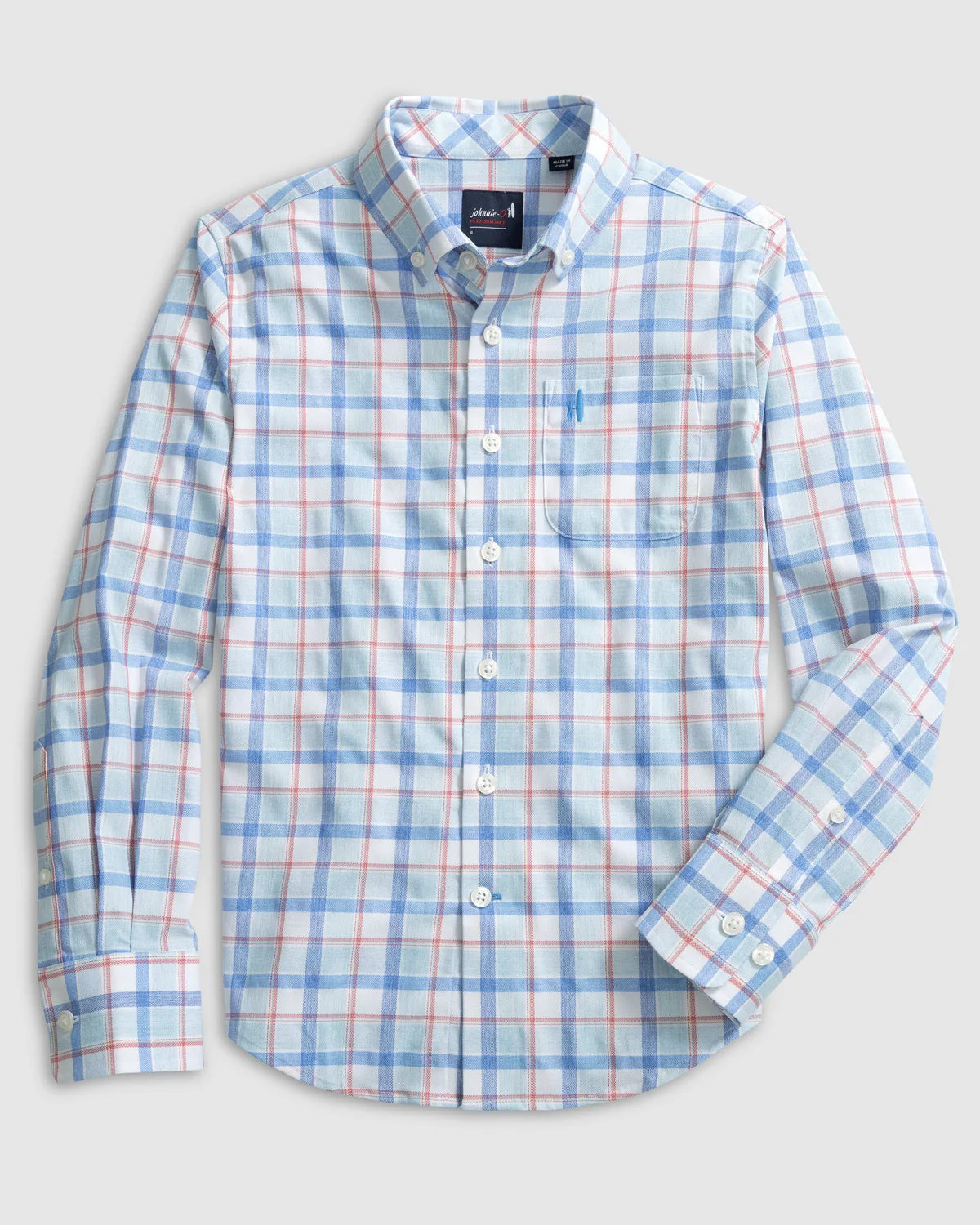 Medina Jr. Performance Button-Up Shirt in Malibu