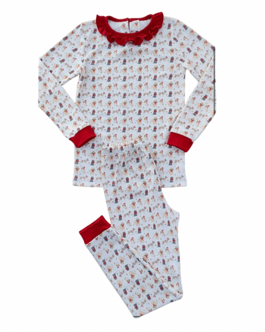 Girls Christmas Puppy Knit Collection 2 Piece Set (24m, 5)