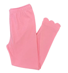 Pre Sale: Pink Pima Scallop Leggings