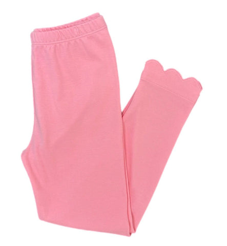 Pre Sale: Pink Pima Scallop Leggings