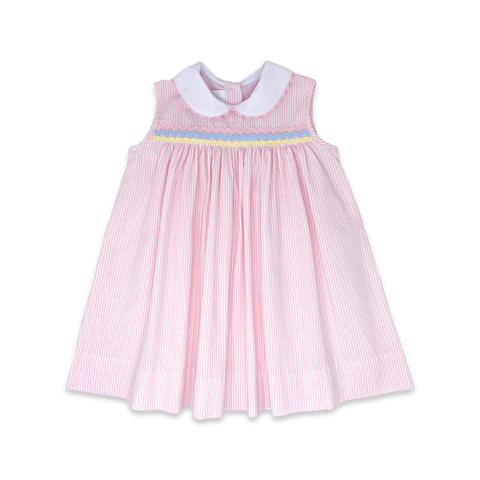 Pre Order: Kendall Dress - Seersucker Stripe