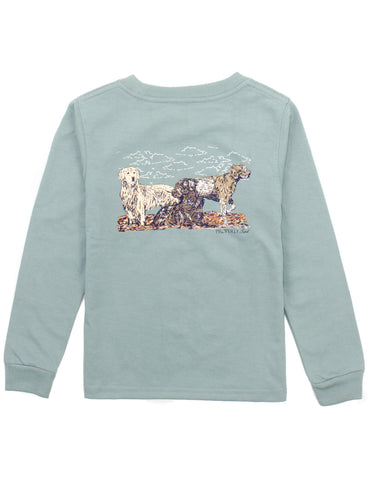 Hunting Dogs Long Sleeve Tee - Fog